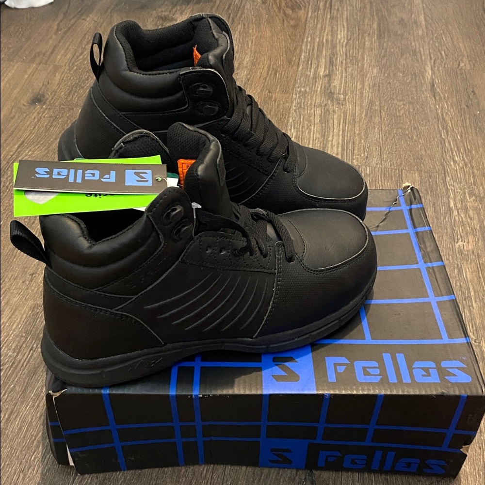 NIB S Fellas Eagle Comp Toe-Black M8/W10 Performance ready protective footwear